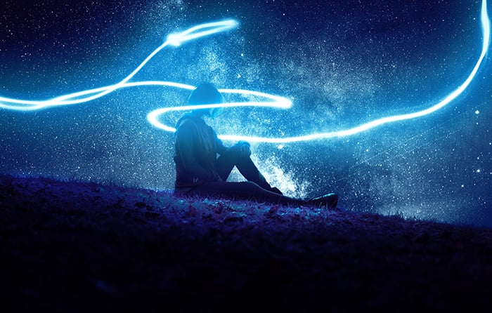 blue in photography