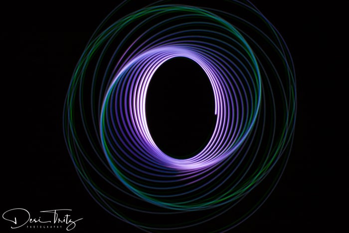 A concentric circle pattern. 
