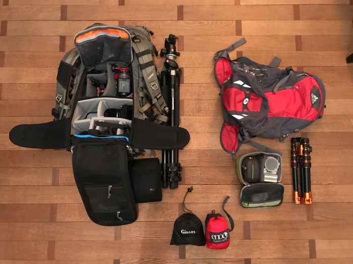 A landscape photographer's gear